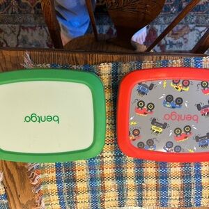 Benego Kids Toy Storage Box Set - Green and Red